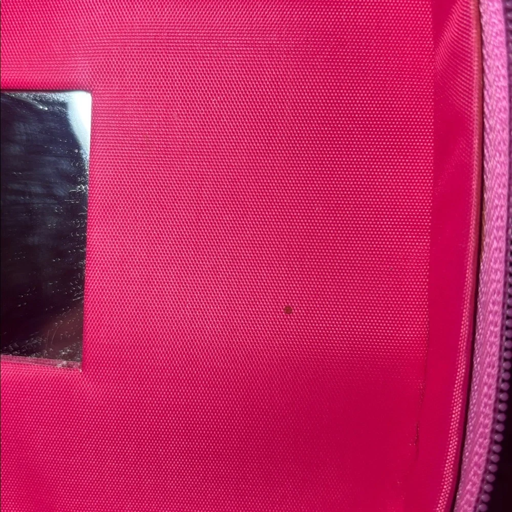 Vintage 2008 Hanna Montana purple & Pink Cosmetic Box train case zip up iconic